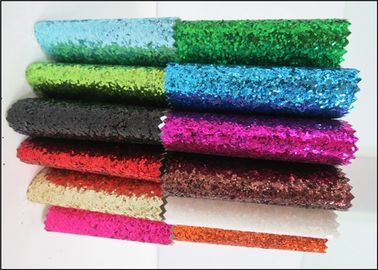چین بانوی هولوگرافی کفش PU پارچه زرق و برق 54 &amp;quot;Width Chunky Glitter Fabric تامین کننده