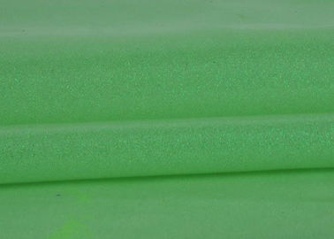 چین پارچه گلدوزی سبز ساده برای لباس، Pvc Finished Fabric Glitter Thick تامین کننده