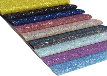 چین A4 Size Glitter Fabric Sheet برای مواد DIY، Chunky Glitter Fabric Sheet تامین کننده