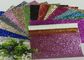 Eco Friendly Craft A4 Size PU Glitter Fabric Sheet Metallic Glitter Fabric تامین کننده