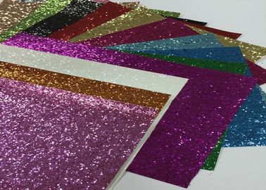 چین Eco Friendly Craft A4 Size PU Glitter Fabric Sheet Metallic Glitter Fabric کارخانه
